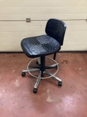 Vintage Zwarte Werkstoel 57 Zwarte Werkstoe