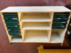 Ladenkast wit groen